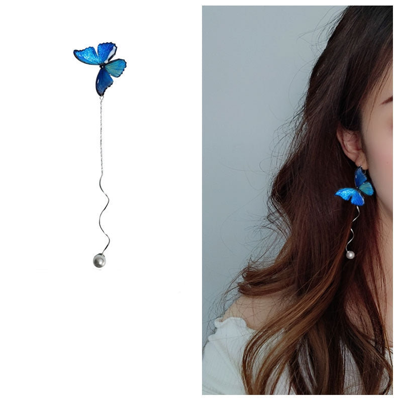 Blue Butterfly Earring