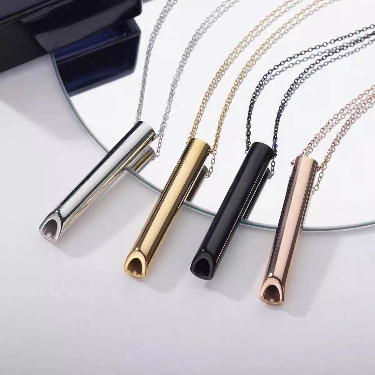 Whistle Necklace Titanium Steel Ornament