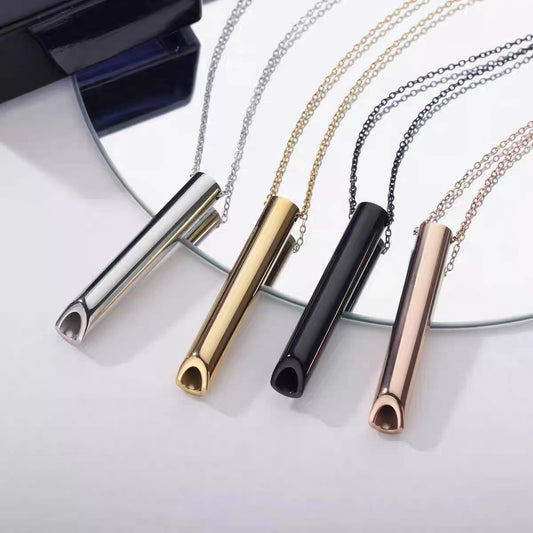 Whistle Necklace Titanium Steel Ornament