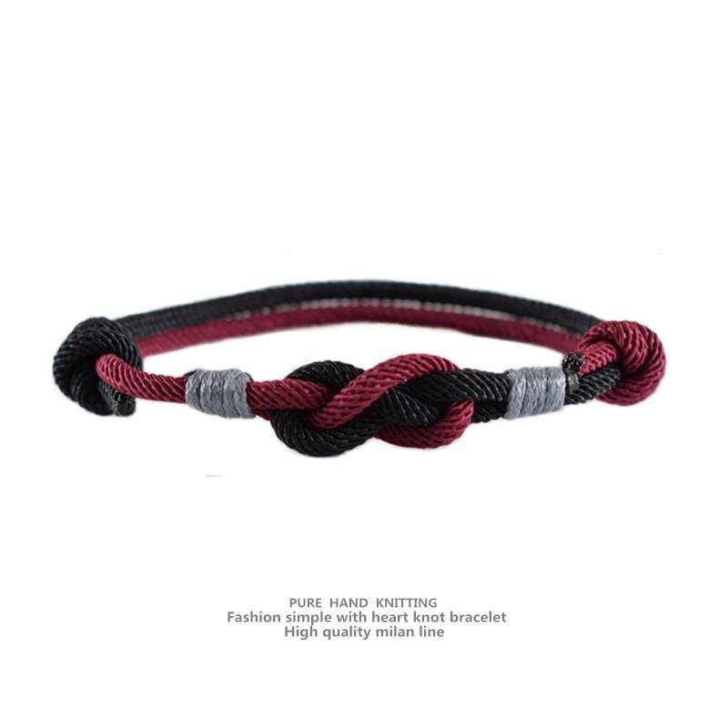 One Heart Knot Bracelet Female Instagram Niche Design Sense