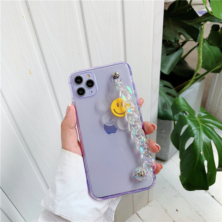 Smiley chain phone case