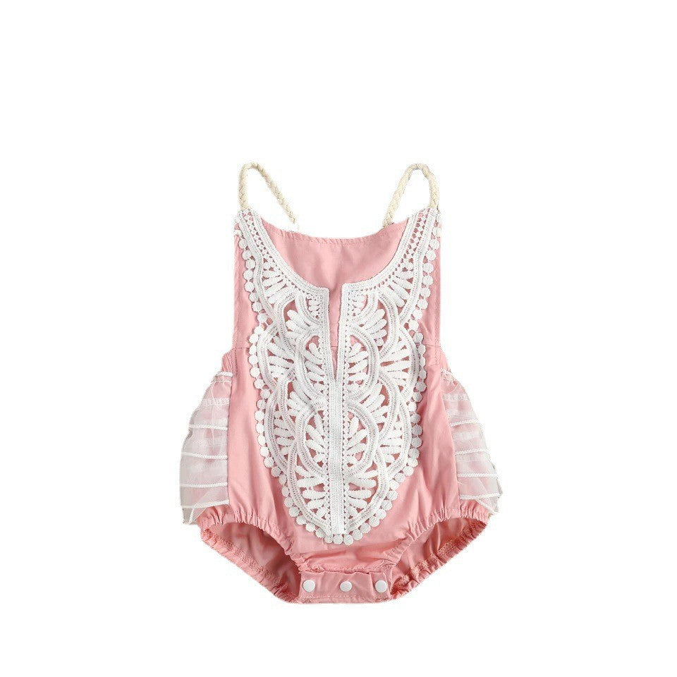 Creative Simple Baby Lace Romper Jumpsuit One Piece