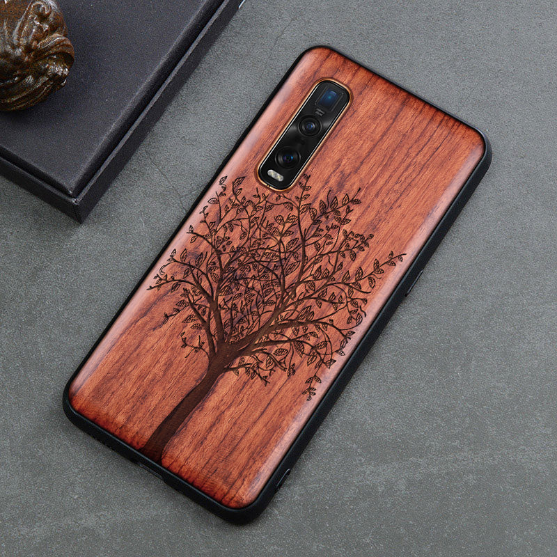 Phone case solid wood