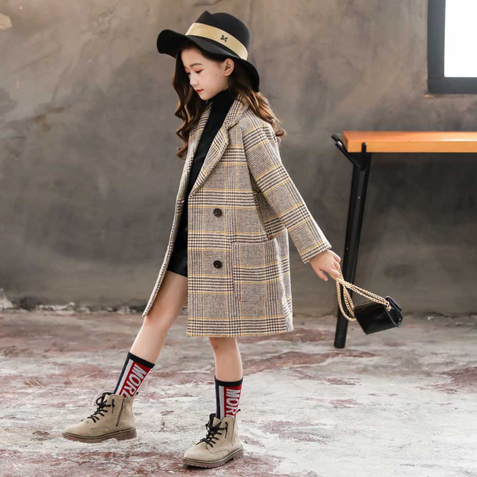 Girls woolen coat