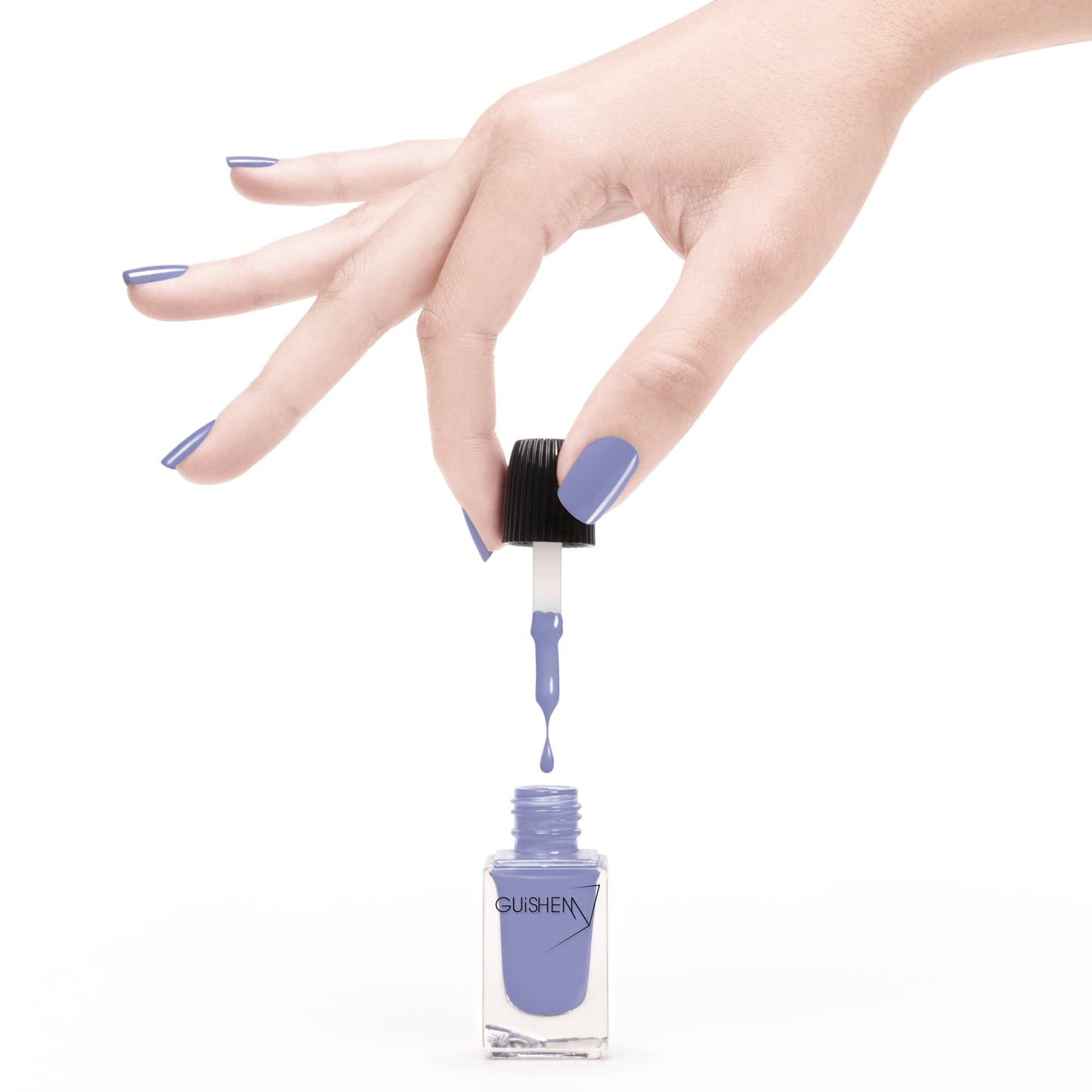 Premium Nail Lacquer, SERENE- 122, SLATE BLUE CRÈME NAIL POLISH