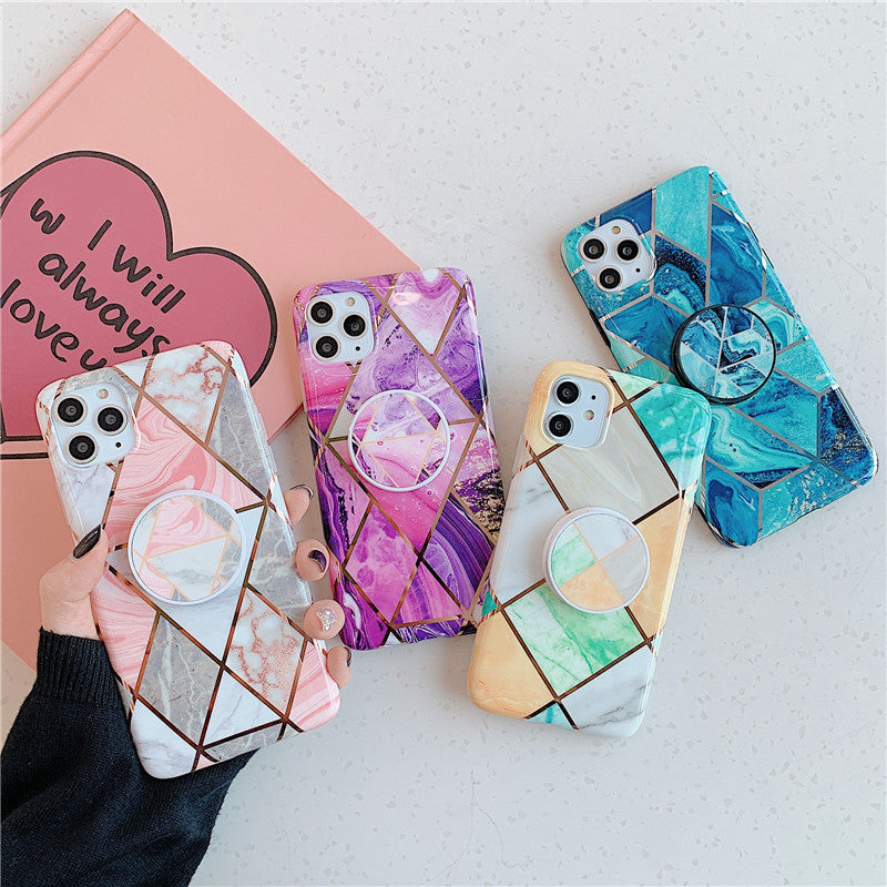 Diamond marble phone case