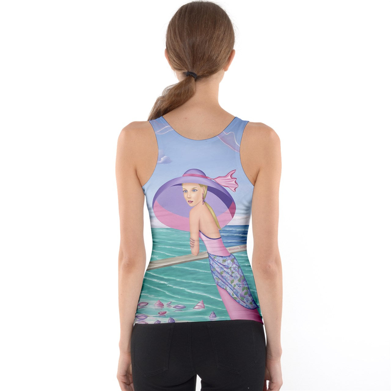 Tank Top | Palm Beach Purple Print | Sharon Tatem