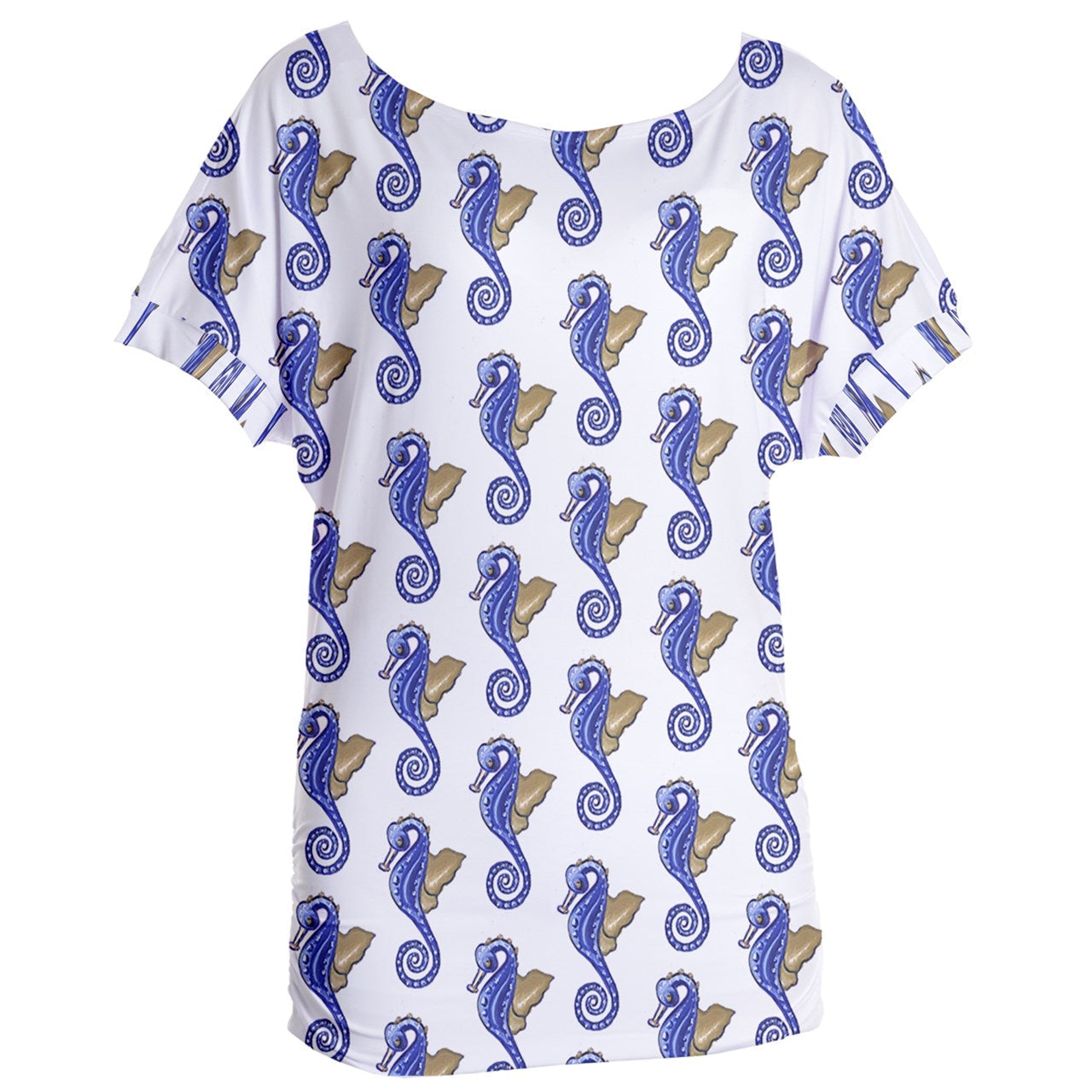 Seahorses Womens Oversized Tee