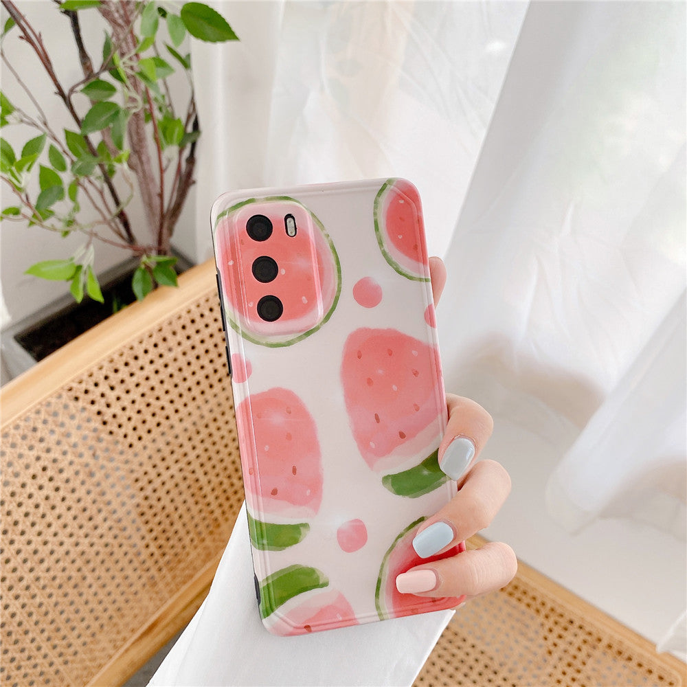 Orange, Pineapple, Watermelon cell phone case