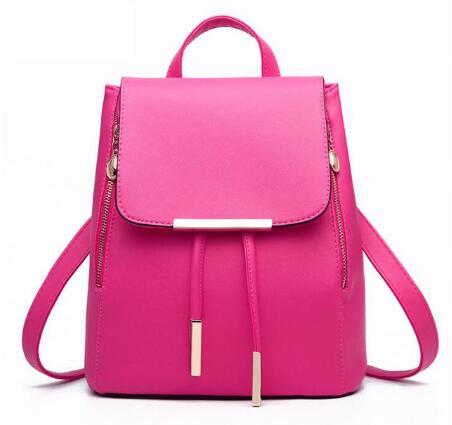 Women Backpack High Quality PU Leather Mochila Escolar School Bags For Teenagers Girls Top-handle Backpacks Herald Fashion