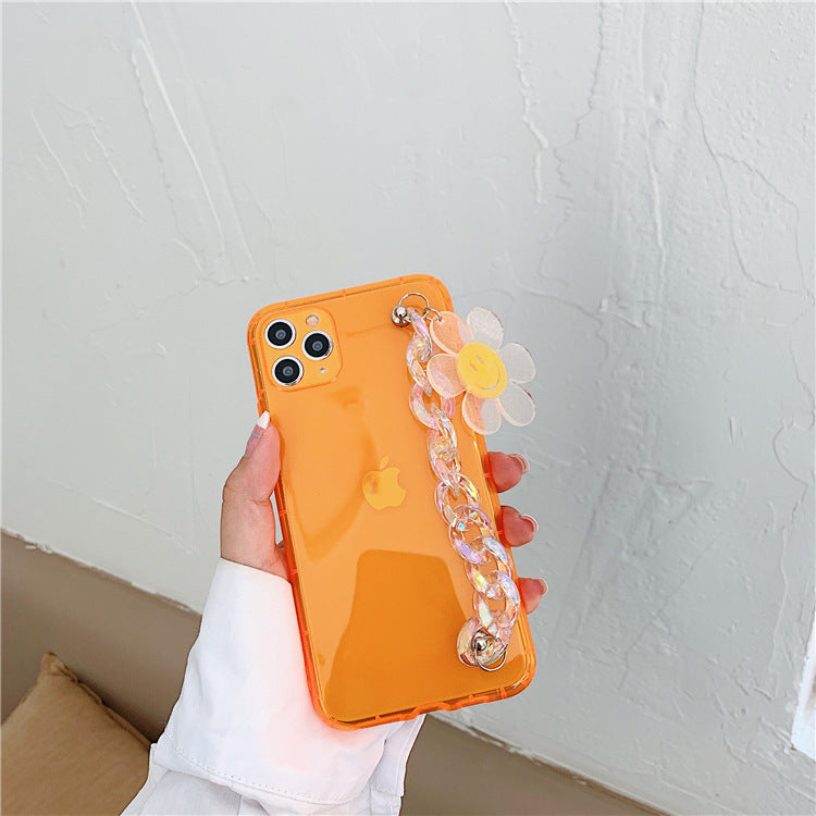 Smiley chain phone case