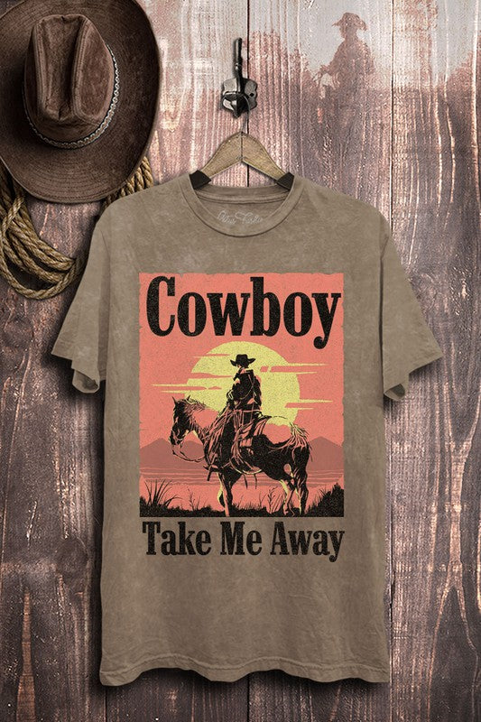 Cowboy Take Me Away Graphic Top