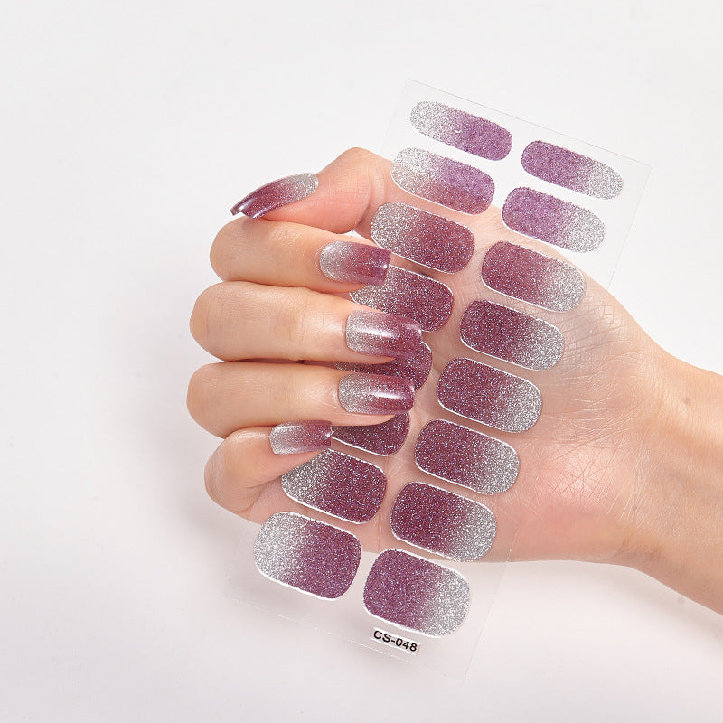 Amazon Sources 16 Small Stickers Gradient Onion Powder Nail Stickers