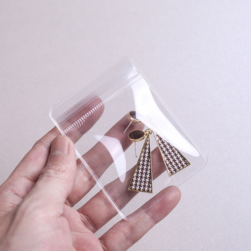 Transparent Pvc Jewelry Earring Storage Bag