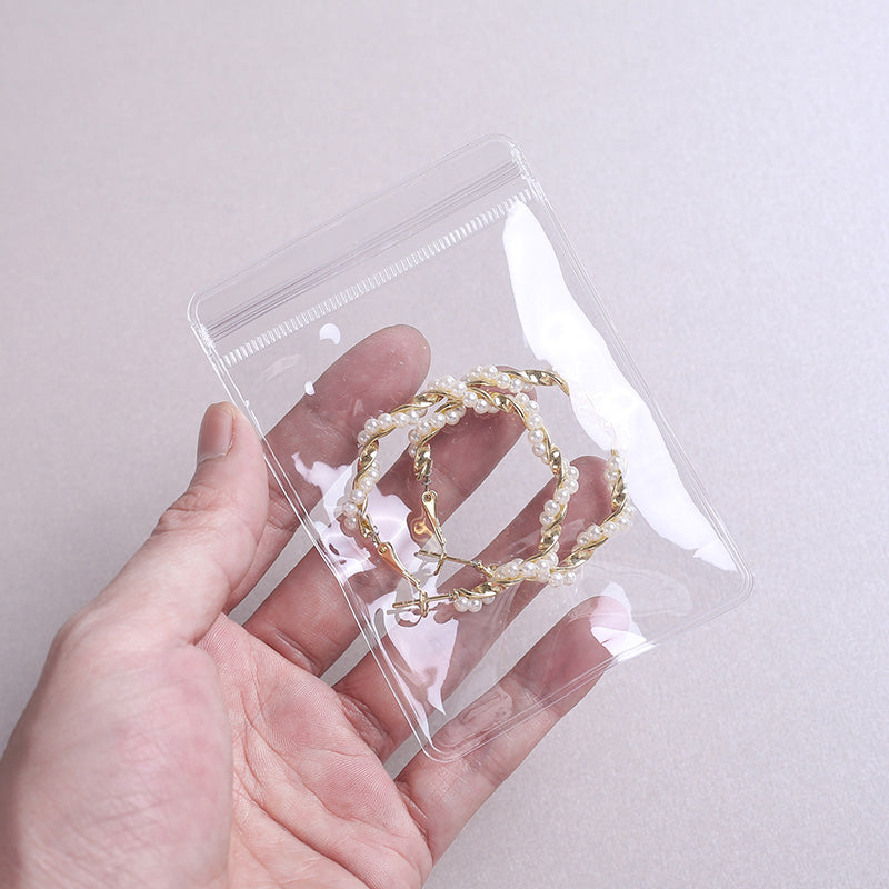 Transparent Pvc Jewelry Earring Storage Bag