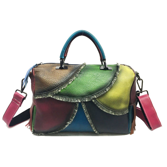 Genuine Leather Retro Women Handbag