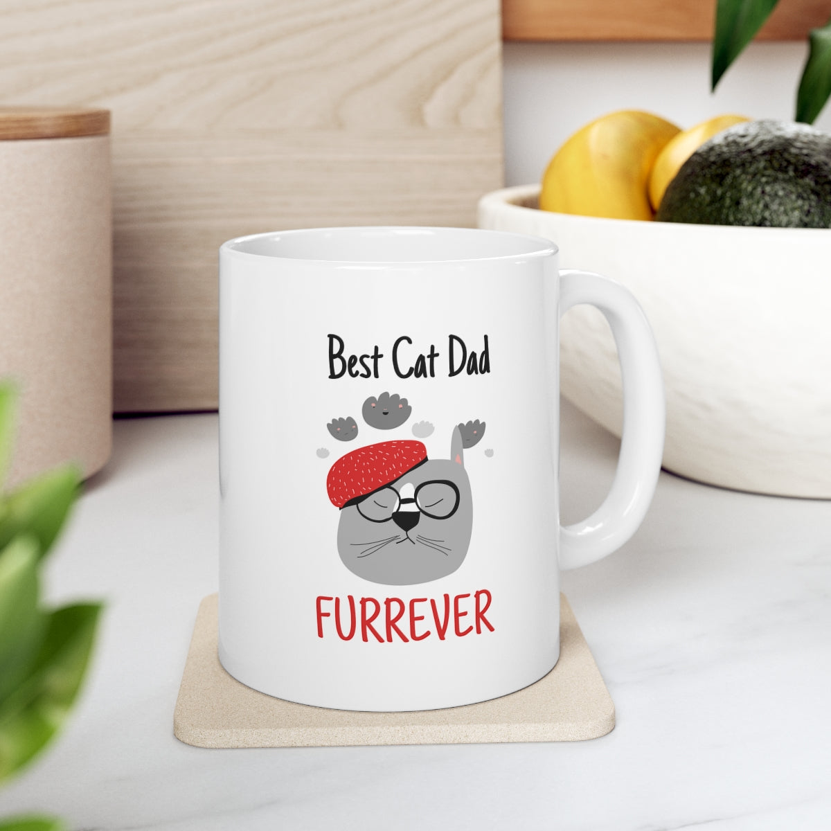 Best Cat Dad Furrever Mug