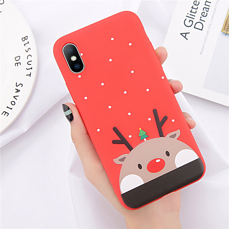 Christmas frosted phone case