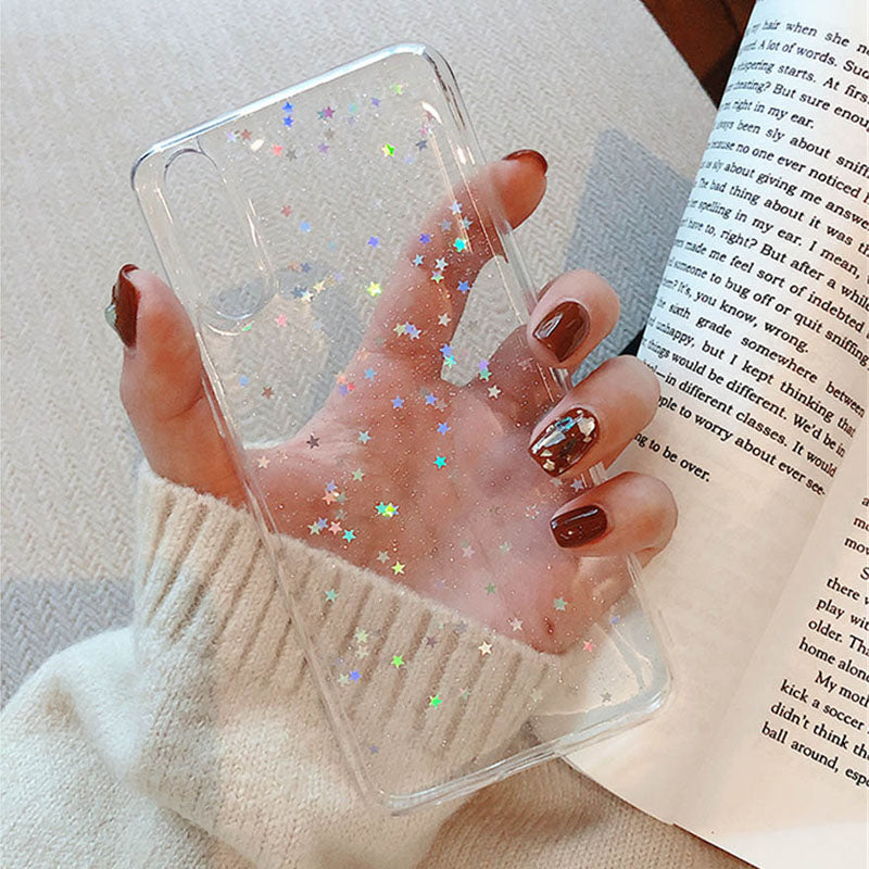 Transparent gypsophila phone case