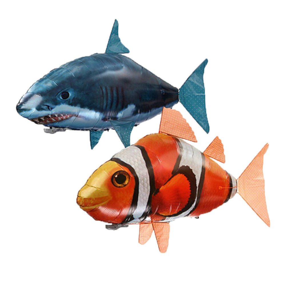 Remote control flying fish inflatable shark clown fish balloon