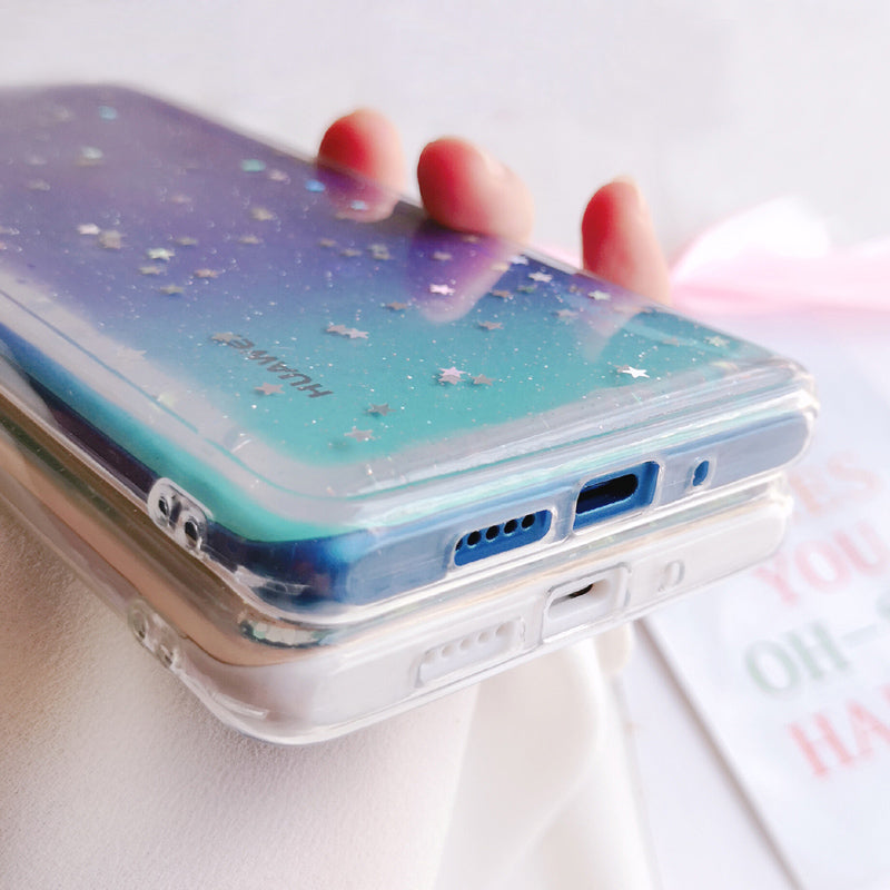 Transparent gypsophila phone case