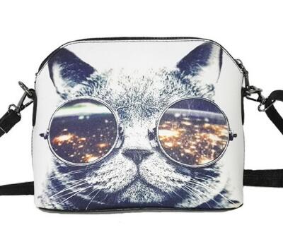 Cats Printing women Handbags Shell bag women PU leather messenger bags new arrival women cross-body bags