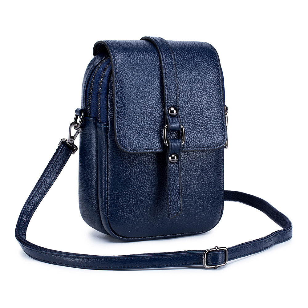 Leather Diagonal Bag For Mobile Phone Shoulder Bags Women