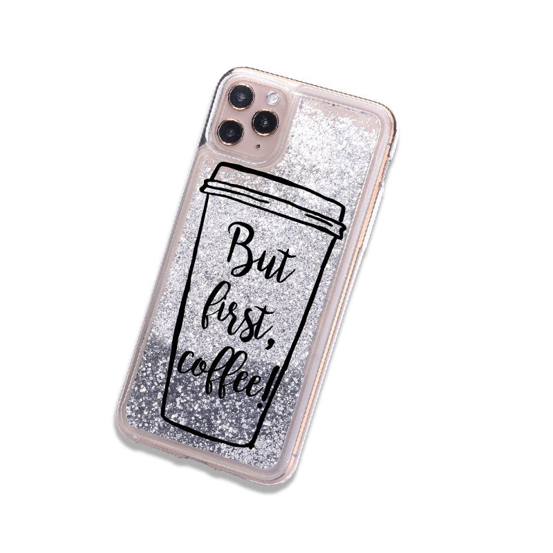 Quicksand beverage phone case