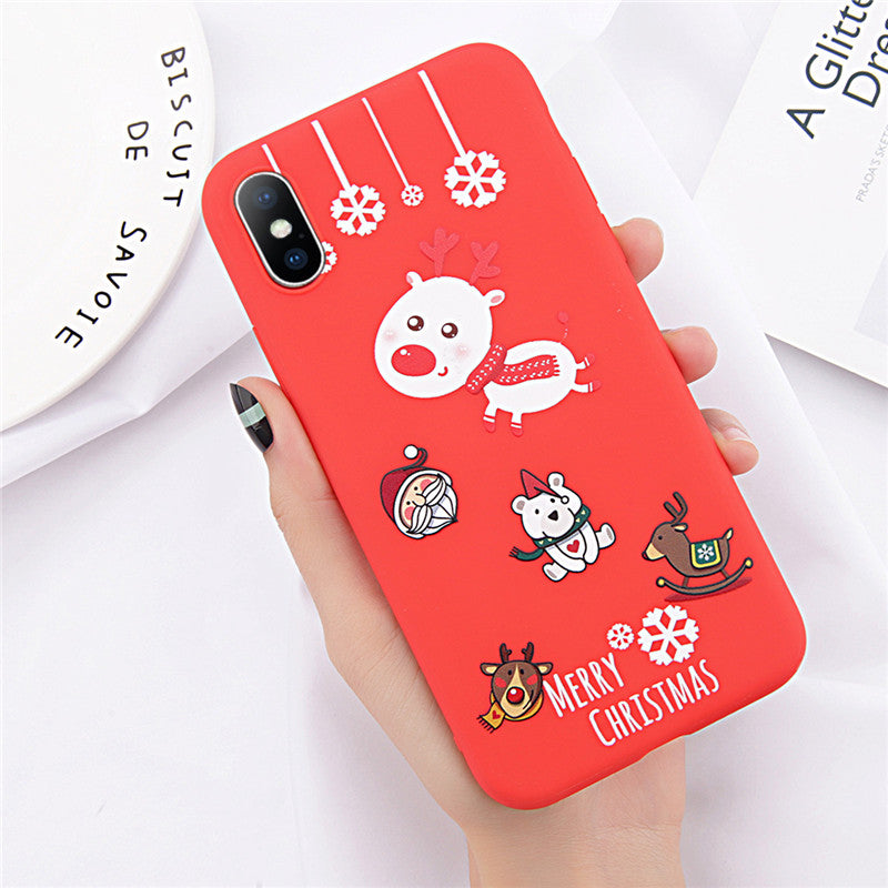 Christmas frosted phone case