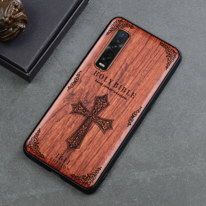 Phone case solid wood