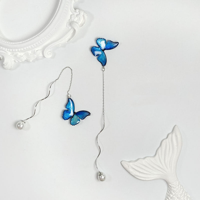 Blue Butterfly Earring