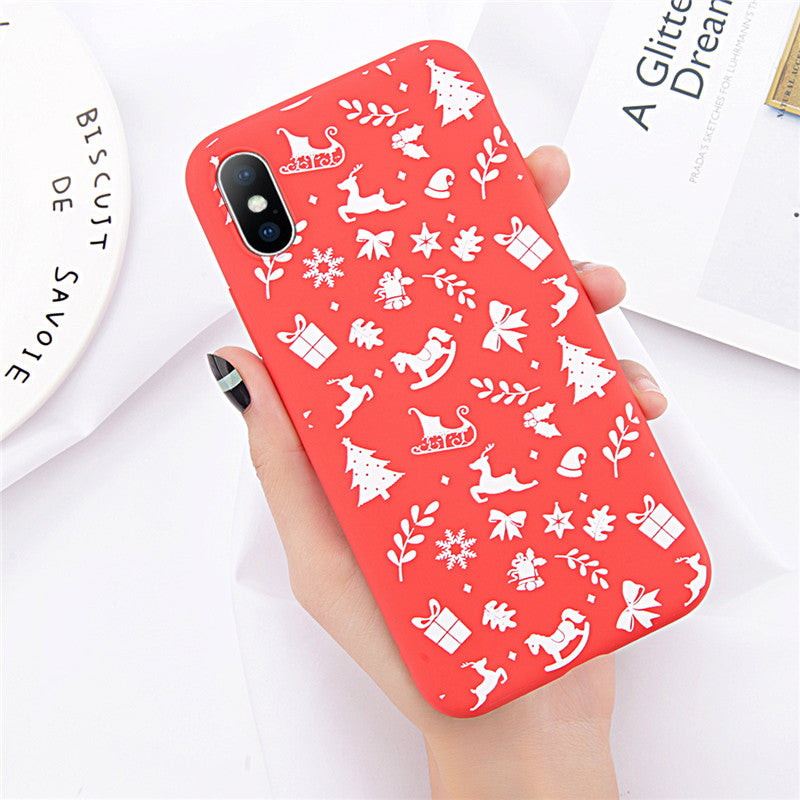 Christmas frosted phone case