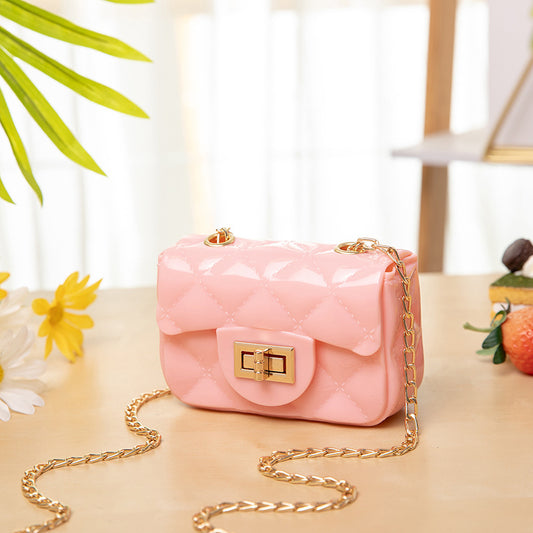 Candy-colored Mini Shoulder Handbag