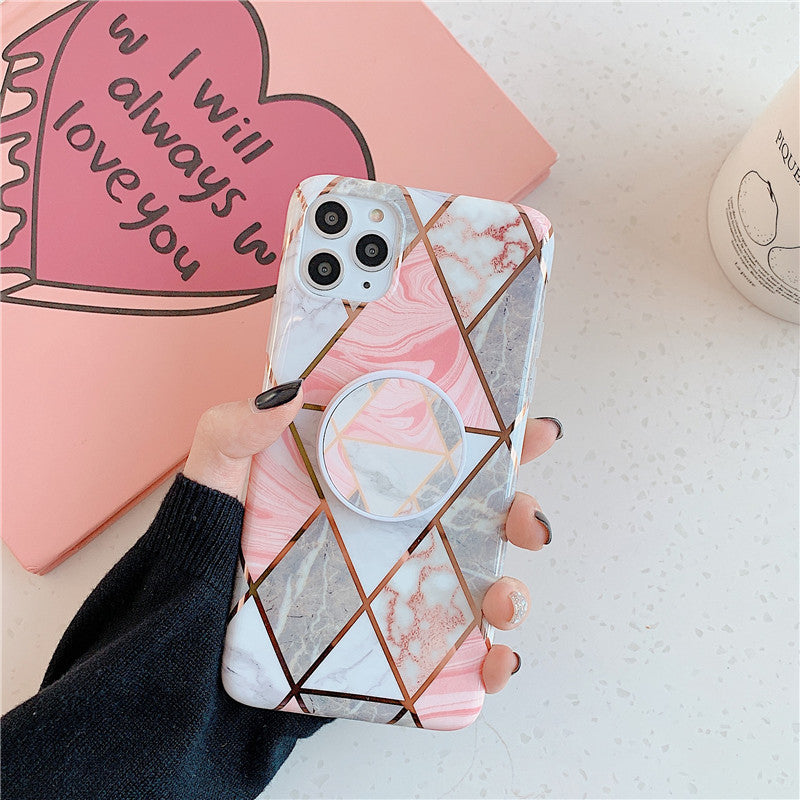 Diamond marble phone case