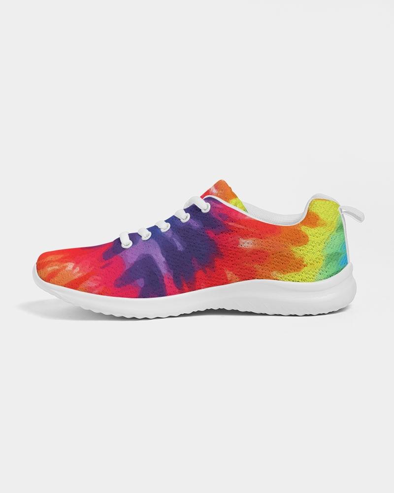 Womens Sneakers - Multicolor Tie-dye Style Low Top Canvas Running