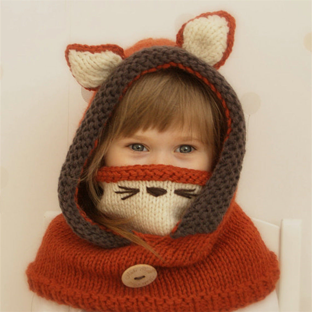 Warm woolen baby hat