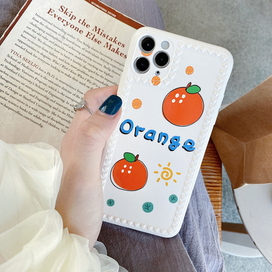 Orange, Pineapple, Watermelon cell phone case