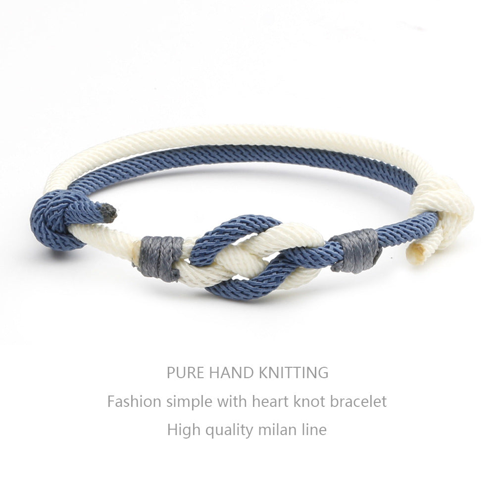 One Heart Knot Bracelet Female Instagram Niche Design Sense