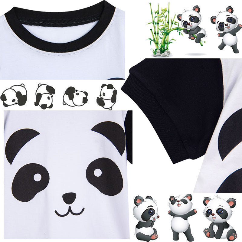 Cute panda summer pajamas