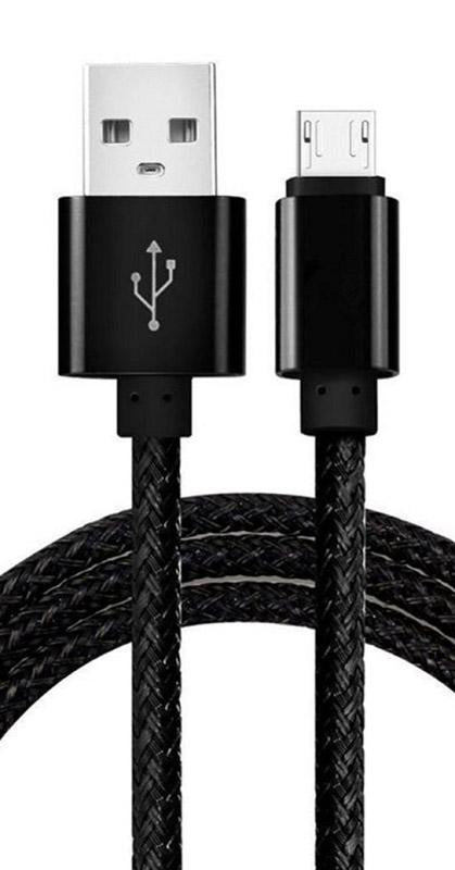 FoneGEAR  Fuse  Black  Micro USB  USB Charge/Sync Cable  For HTC, LG,