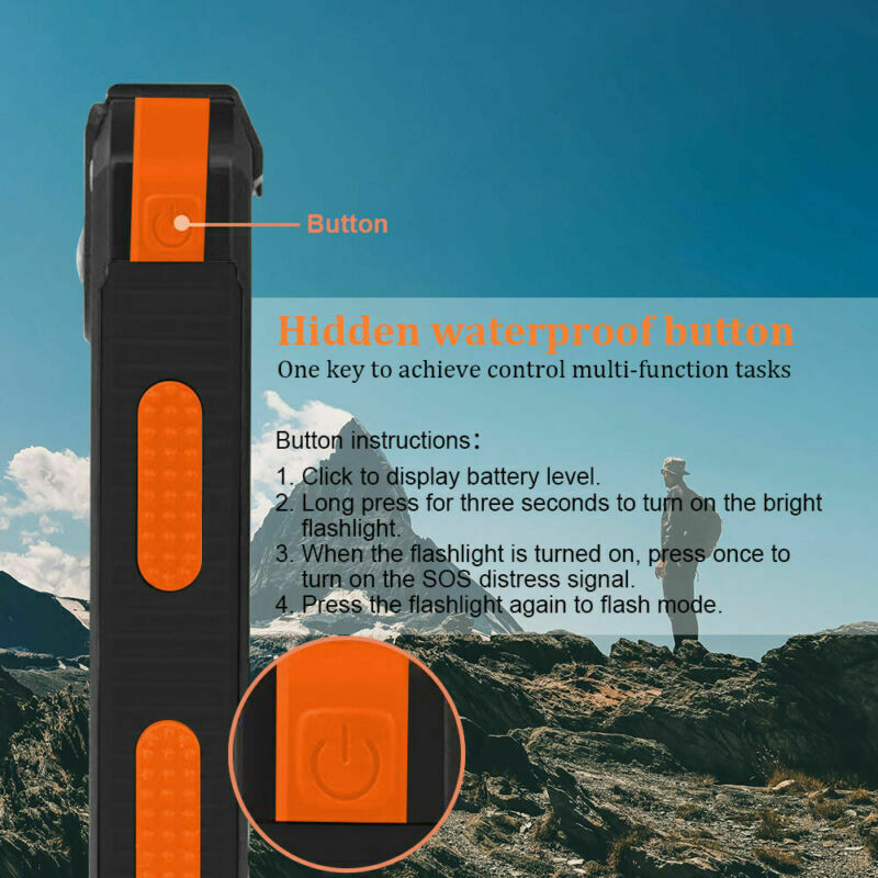 Super Powerful USB Portable Charger Solar Power Ban Waterproof LED