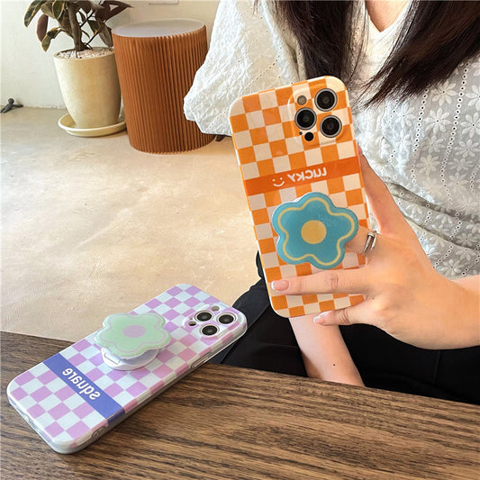 Cell Phone Case With Lattice Bracket