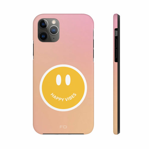 Happy Vibes Tough Case for iPhone with Wireless Charging