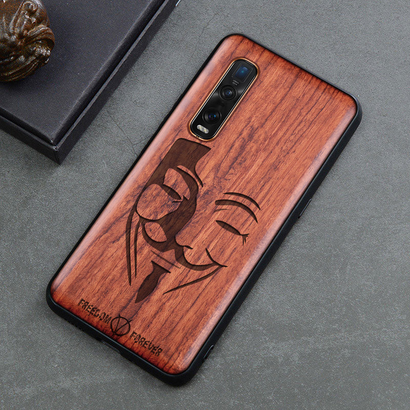 Phone case solid wood