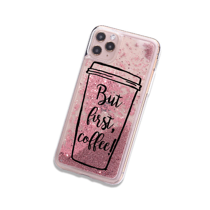 Quicksand beverage phone case