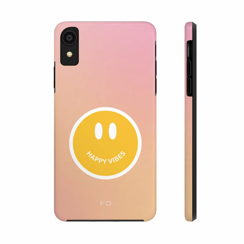 Happy Vibes Tough Case for iPhone with Wireless Charging