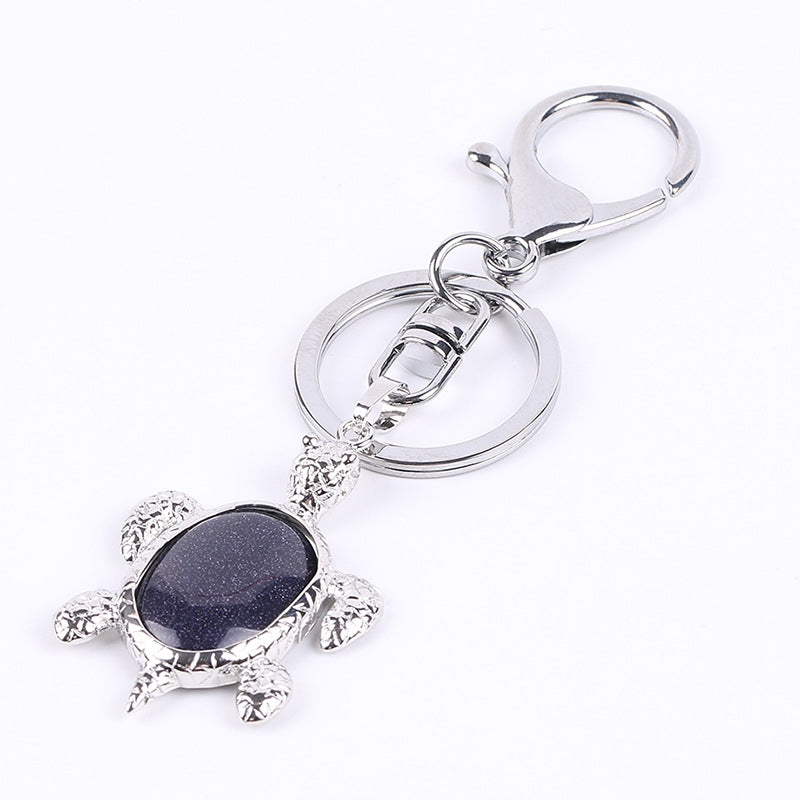 Natural Stone Crystal Key Chain