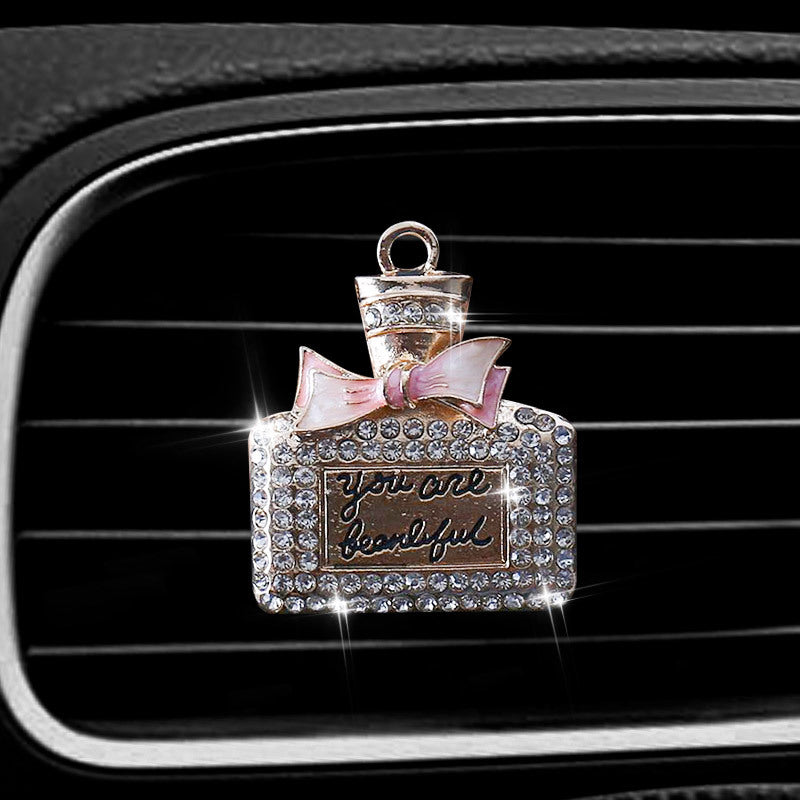 Air Outlet Perfume Clip Diamond-studded Perfume