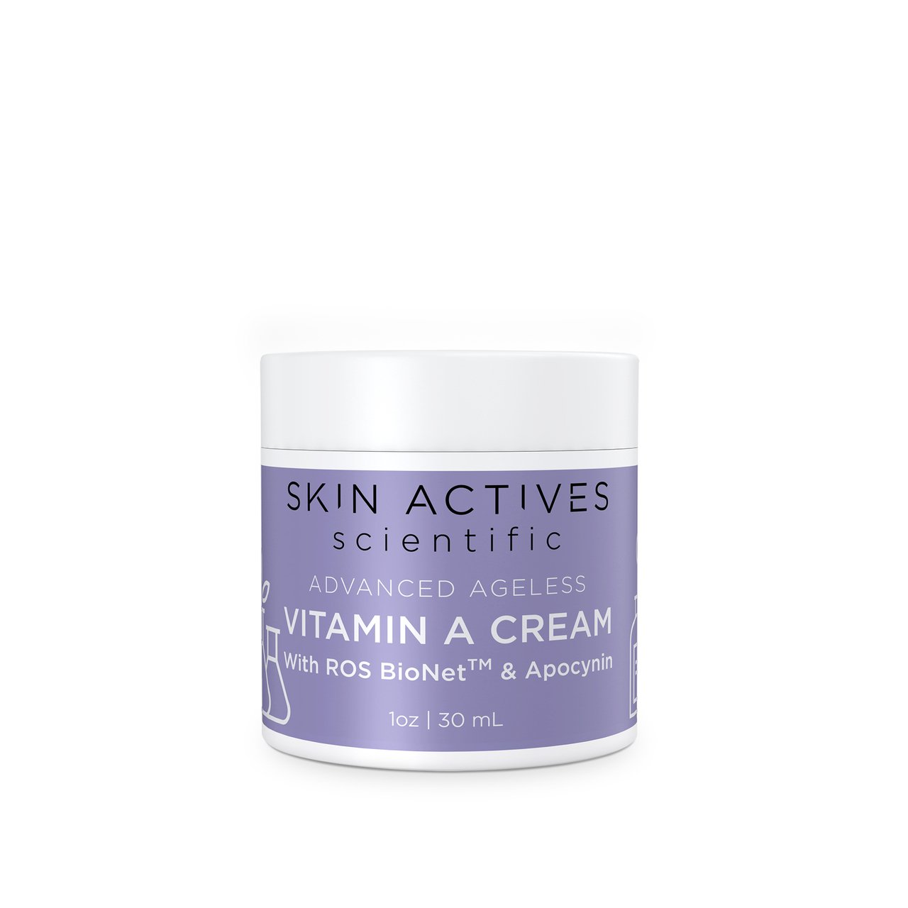 Vitamin A Cream with ROS BioNet and Apocynin 1 Oz