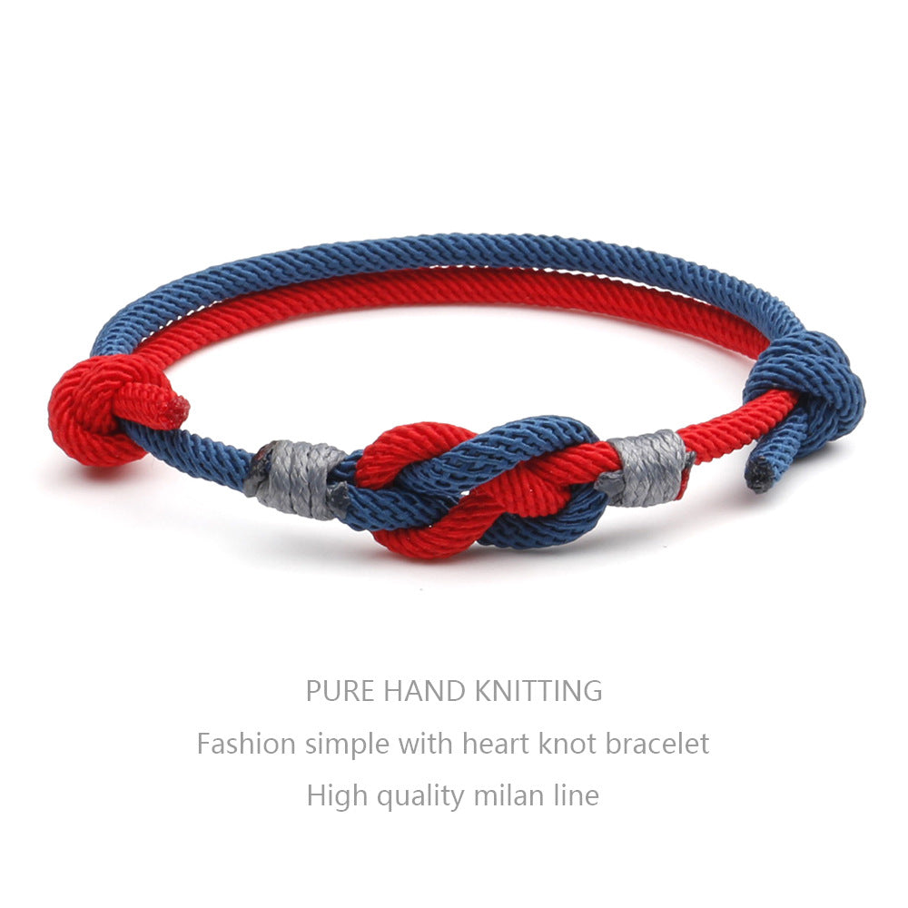 One Heart Knot Bracelet Female Instagram Niche Design Sense